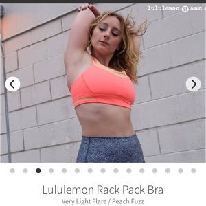Lululemon Rack Pack Sports Bra Peach Fuzz 4